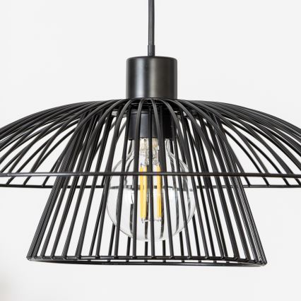 Brilagi - LED luster na lanku CERIA WIRE 1xE27/40W/230V pr. 38 cm čierna