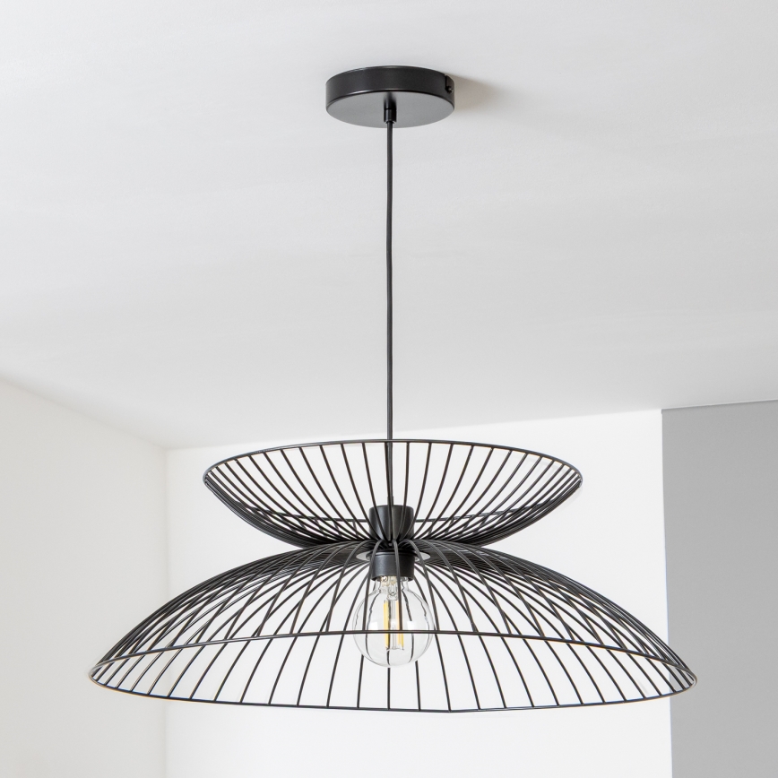 Brilagi - LED luster na lanku CERIA WIRE 1xE27/40W/230V pr. 60 cm čierna