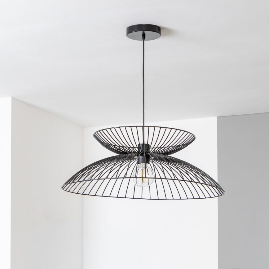 Brilagi - LED luster na lanku CERIA WIRE 1xE27/40W/230V pr. 60 cm čierna