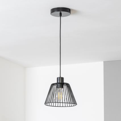 Brilagi - LED luster na lanku CERIA WIRE 1xE27/40W/230V priemer 21 cm čierny