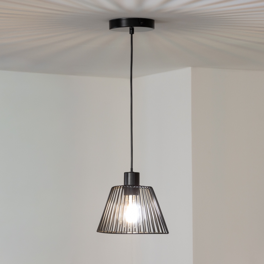Brilagi - LED luster na lanku CERIA WIRE 1xE27/40W/230V priemer 21 cm čierny