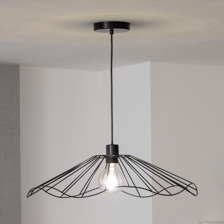 Brilagi - LED luster na lanku CERIA WIRE 1xE27/40W/230V priemer 60 cm čierna