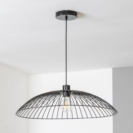 Brilagi - LED luster na lanku CERIA WIRE 1xE27/40W/230V priemer 60 cm čierna