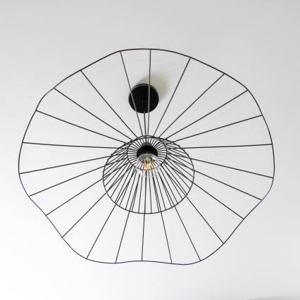 Brilagi - LED luster na lanku CERIA WIRE 1xE27/40W/230V priemer 80 cm čierna