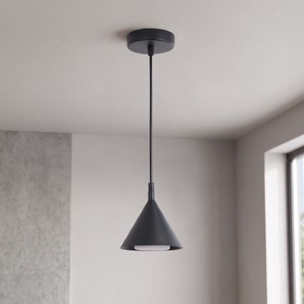 BRILAGI - LED Luster na lanku CONE SINGLE 1xGX53/15W/230V čierna