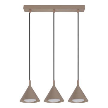 BRILAGI - LED Luster na lanku CONE TRIPLE 3xGX53/15W/230V béžový