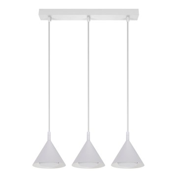 BRILAGI - LED Luster na lanku CONE TRIPLE 3xGX53/15W/230V biela