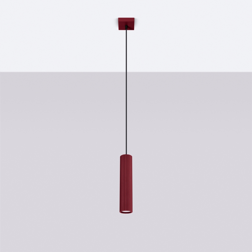 Brilagi - LED luster na lanku CRESTO 1xGU10/10W/230V bordová