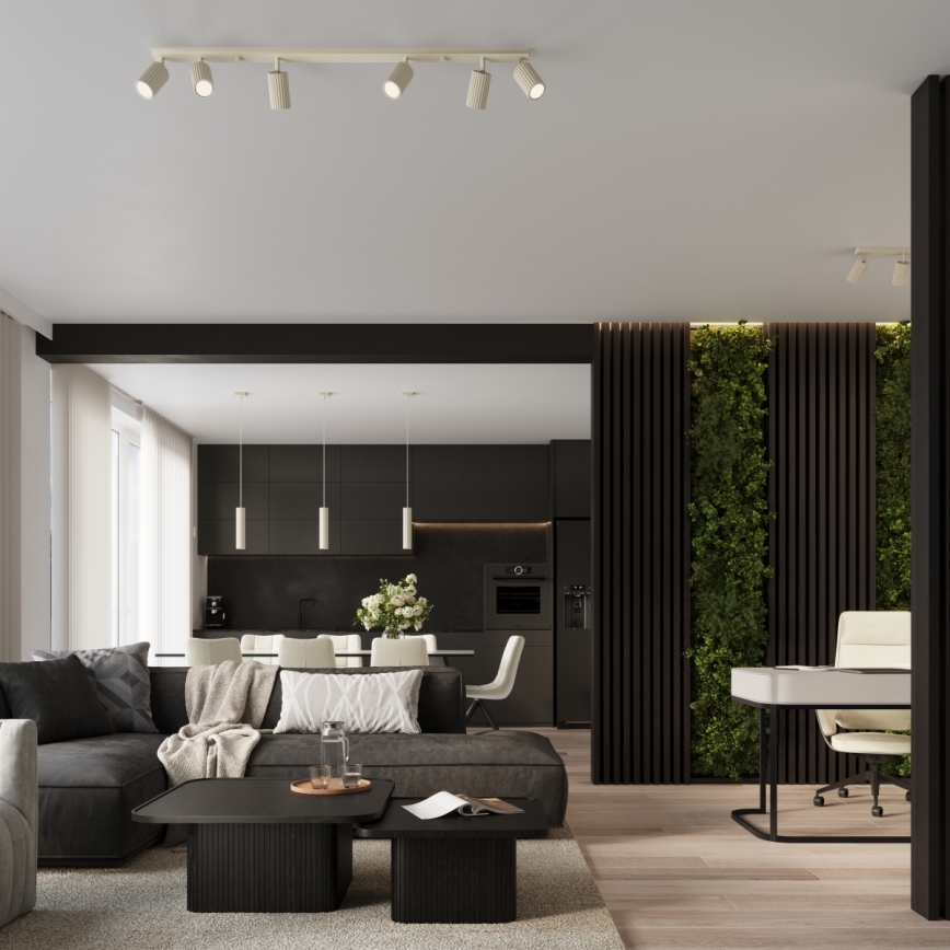 Brilagi - LED luster na lanku CRESTO 1xGU10/10W/230V krémový