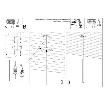 Brilagi -  LED Luster na lanku DRIFA 1xG9/4W/230V biela