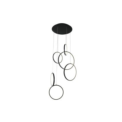 Brilagi - LED luster na lanku ECHO LED/80W/230V 4000K, priemer 50 cm, čierny