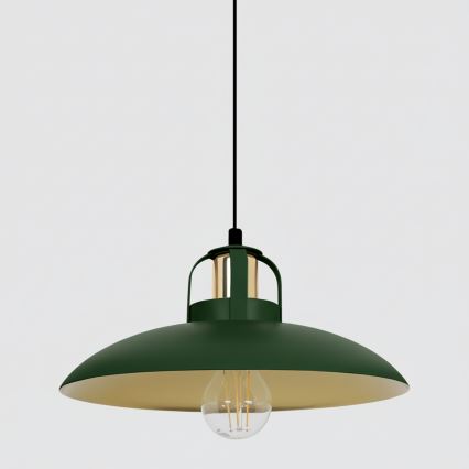 Brilagi - LED Luster na lanku FLAMENGO 1xE27/60W/230V zelená