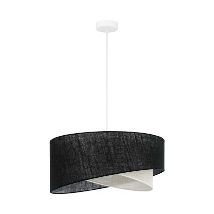 Brilagi - LED Luster na lanku LYRA 1xE27/15W/230V čierna/krémová