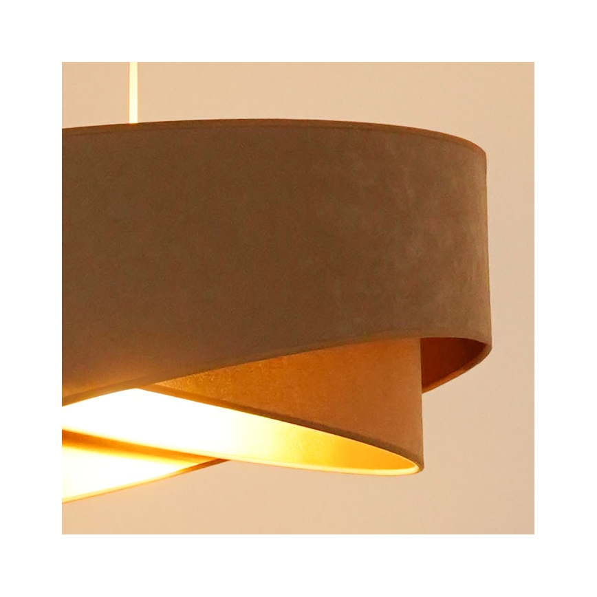 Brilagi - LED Luster na lanku LYRA 1xE27/15W/230V hnedá/zlatá
