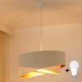 Brilagi - LED Luster na lanku LYRA 1xE27/15W/230V krémová/biela