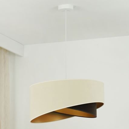 Brilagi - LED Luster na lanku LYRA 1xE27/15W/230V krémová/čierna/zlatá
