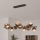 Brilagi - LED luster na lanku MILLA 10xG9/3W/230V hnedá/dymová hnedá
