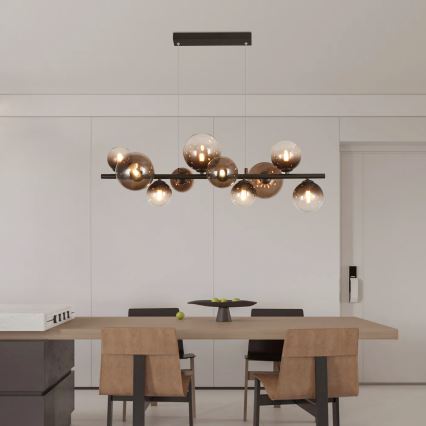 Brilagi - LED luster na lanku MILLA 10xG9/3W/230V hnedá/dymová hnedá
