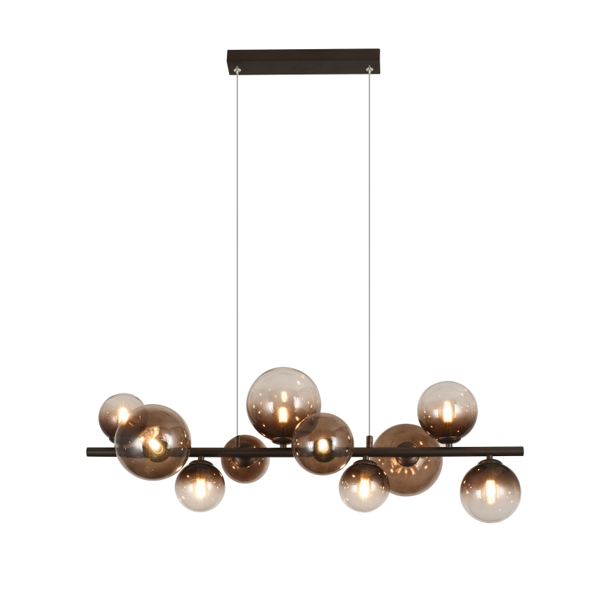 Brilagi - LED luster na lanku MILLA 10xG9/3W/230V hnedá/dymová hnedá