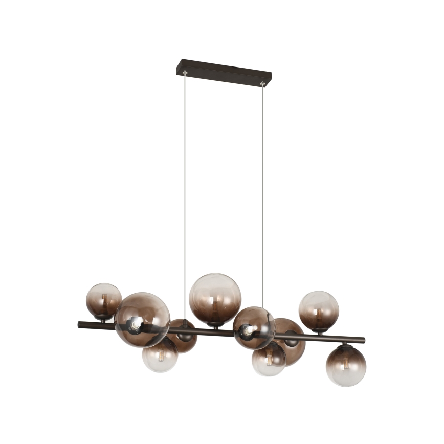 Brilagi - LED luster na lanku MILLA 10xG9/3W/230V hnedá/dymová hnedá