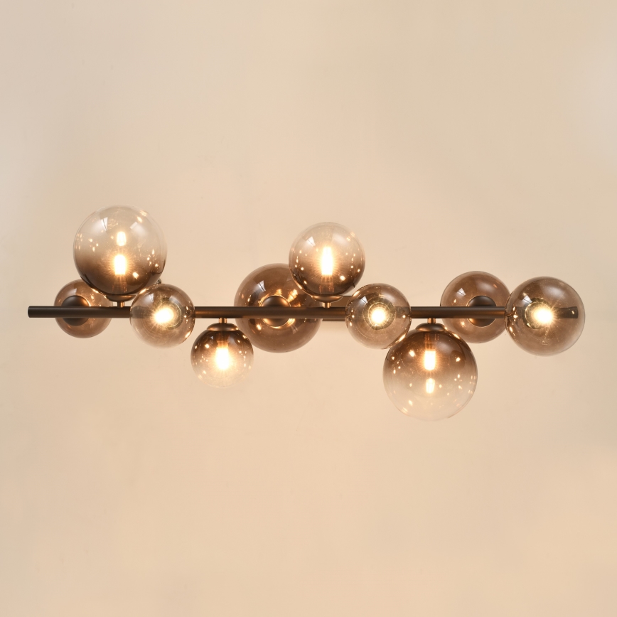 Brilagi - LED luster na lanku MILLA 10xG9/3W/230V hnedá/dymová hnedá