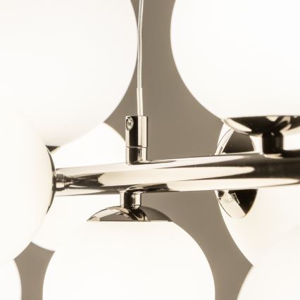 Brilagi - LED Luster na lanku MILLA 10xG9/3W/230V lesklý chróm/biela