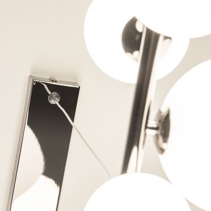 Brilagi - LED Luster na lanku MILLA 10xG9/3W/230V lesklý chróm/biela