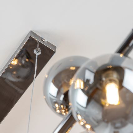 Brilagi - LED Luster na lanku MILLA 10xG9/3W/230V lesklý chróm/dymová