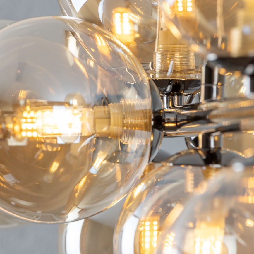 Brilagi - LED Luster na lanku MILLA 10xG9/3W/230V lesklý chróm/zlatá