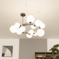 Brilagi - LED luster na lanku MILLA 15xG9/3W/230V čierny chróm/biela