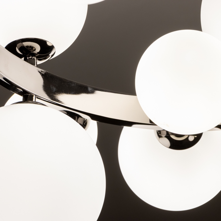 Brilagi - LED luster na lanku MILLA 15xG9/3W/230V čierny chróm/biela