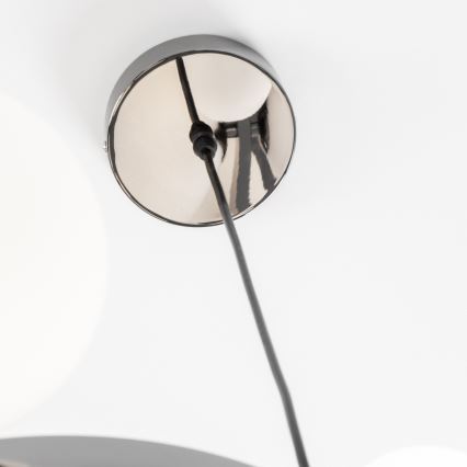 Brilagi - LED luster na lanku MILLA 15xG9/3W/230V čierny chróm/biela