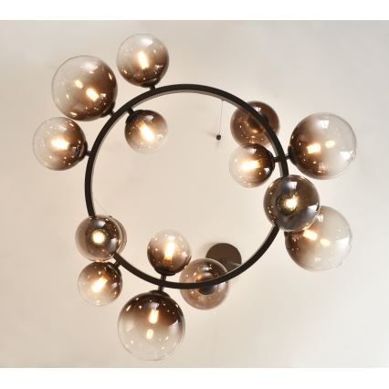 Brilagi - LED luster na lanku MILLA 15xG9/3W/230V hnedá/dymová hnedá