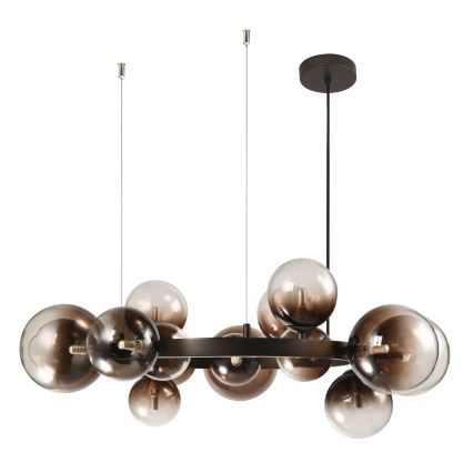 Brilagi - LED luster na lanku MILLA 15xG9/3W/230V hnedá/dymová hnedá
