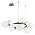 Brilagi - LED Luster na lanku MILLA 15xG9/3W/230V lesklý chróm/biela