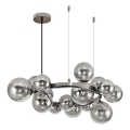 Brilagi - LED Luster na lanku MILLA 15xG9/3W/230V lesklý chróm/dymová