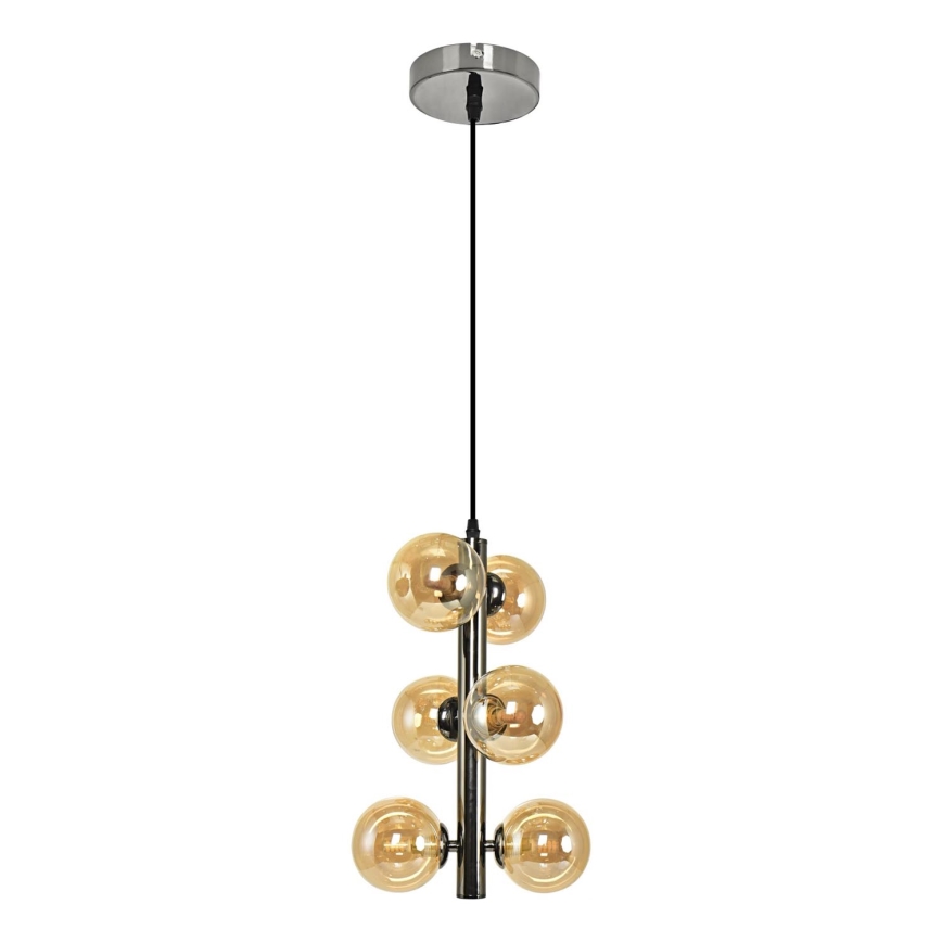Brilagi - LED Luster na lanku MILLA 6xG9/3W/230V lesklý chróm/zlatá