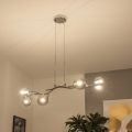 Brilagi - LED luster na lanku MISTEL 6xG9/3W/230V čierny chróm/dymová