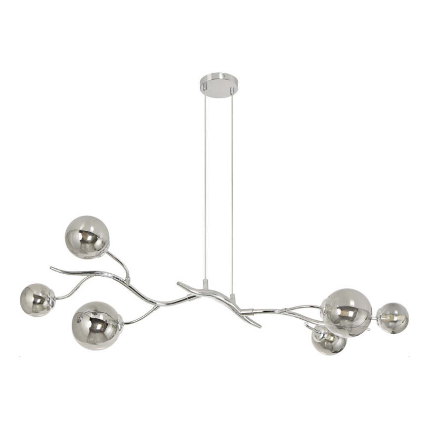 Brilagi - LED Luster na lanku MISTEL 6xG9/3W/230V lesklý chróm/dymová