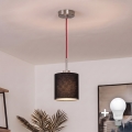 Brilagi - LED luster na lanku NUBILA 1xE27/60W/230V pr. 14 cm červená/čierna