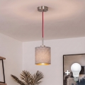 Brilagi - LED luster na lanku NUBILA 1xE27/60W/230V pr. 14 cm červená/šedá