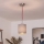 Brilagi - LED luster na lanku NUBILA 1xE27/60W/230V pr. 14 cm červená/šedá