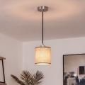 Brilagi - LED luster na lanku NUBILA 1xE27/60W/230V pr. 14 cm čierna/hnedá