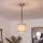 Brilagi - LED luster na lanku NUBILA 1xE27/60W/230V pr. 14 cm čierna/hnedá