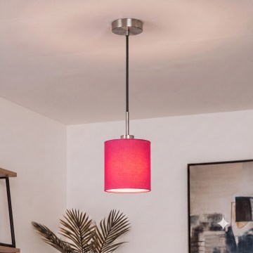 Brilagi - LED luster na lanku NUBILA 1xE27/60W/230V pr. 14 cm čierna/ružová