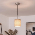Brilagi - LED luster na lanku NUBILA 1xE27/60W/230V pr. 14 cm čierna/svetlohnedá
