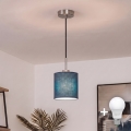 Brilagi - LED luster na lanku NUBILA 1xE27/60W/230V pr. 14 cm, čierna/tmavomodrá