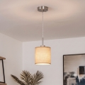 Brilagi - LED luster na lanku NUBILA 1xE27/60W/230V pr. 14 cm svetlohnedá