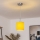 Brilagi - LED luster na lanku NUBILA 1xE27/60W/230V pr. 14 cm žltá