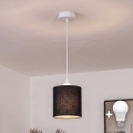 BRILAGI - LED luster na lanku NUBILA 1xE27/60W/230V priemer 14 cm biela/čierna